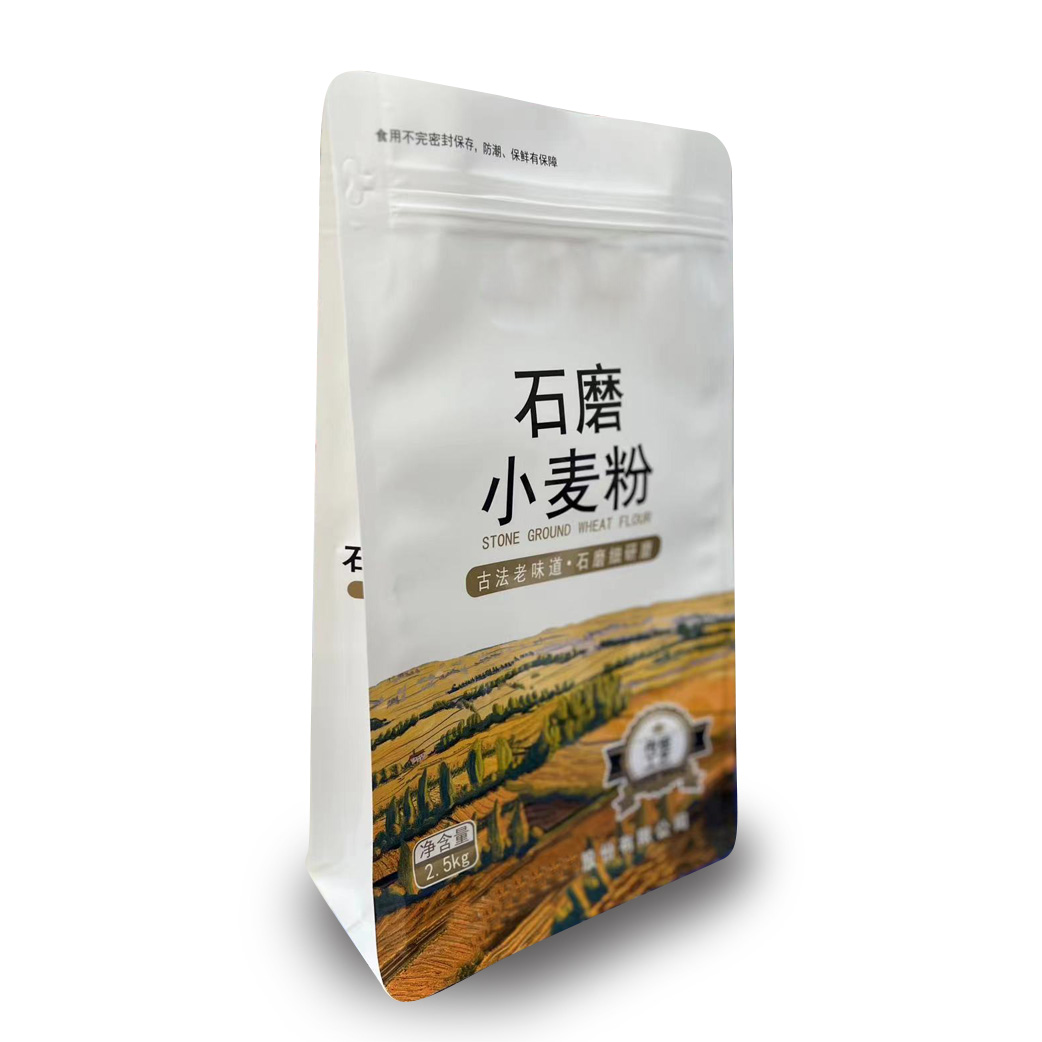 石磨小麥粉袋